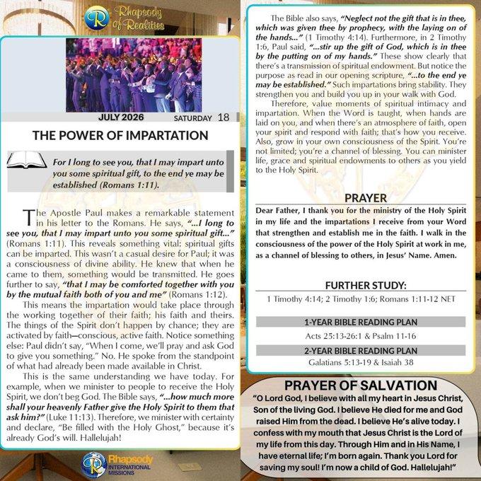 THE POWER OF IMPARTATION