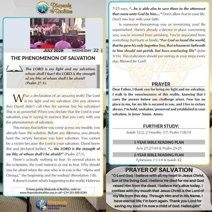 THE PHENOMENON OF SALVATION
